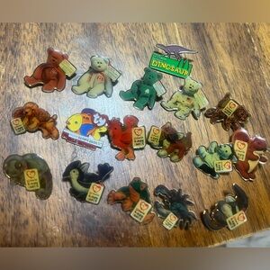 Vintage McDonald’s Ty Beanie Babies Collectible Pins Lot of 16 bonus Disney pin